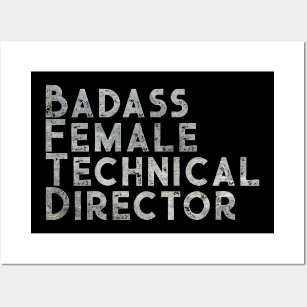 Badass Female Technical Director Wall Art by TheatreThoughts